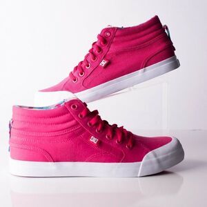 DC Evan Hi Sp Kids Youth Raspberry Skateboard Shoe